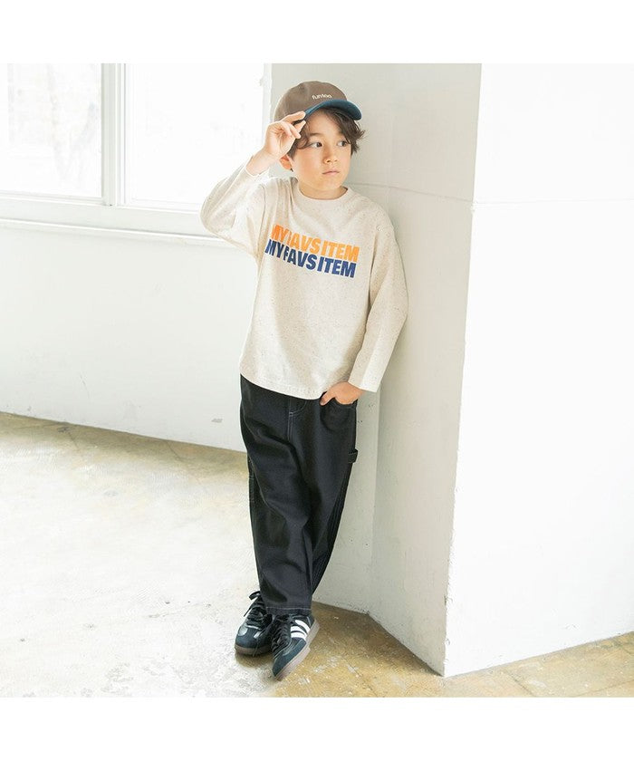 ブランシェス branshes 【つぶつぶとあらびき】ロゴ長袖Tシャツ （チャコールグレー） チャコールグレー