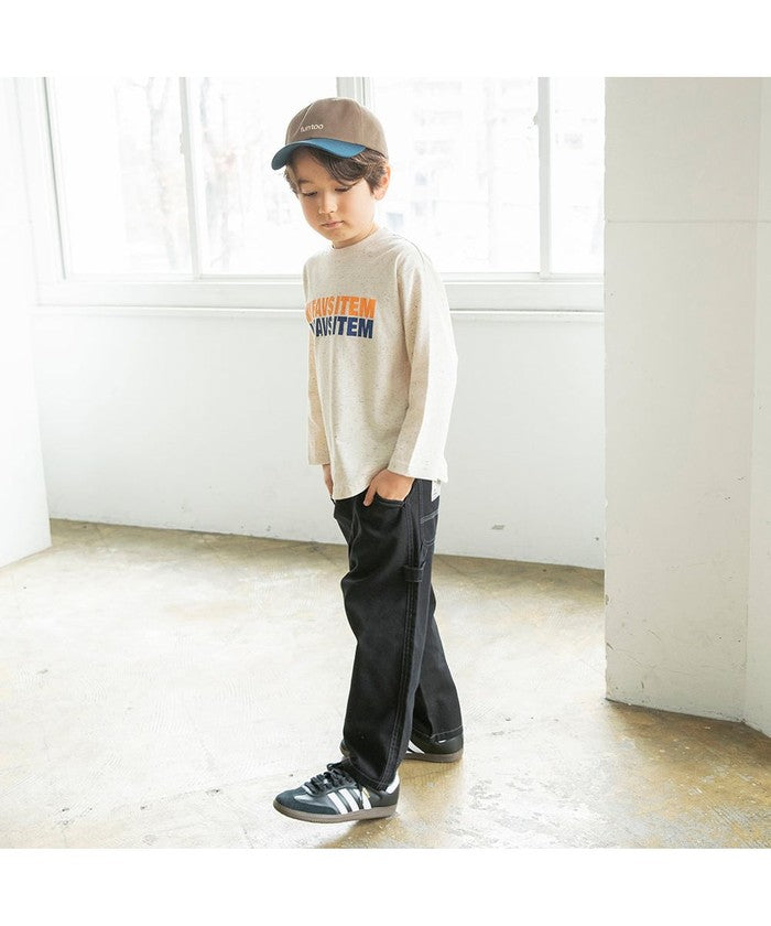 ブランシェス branshes 【つぶつぶとあらびき】ロゴ長袖Tシャツ （チャコールグレー） チャコールグレー