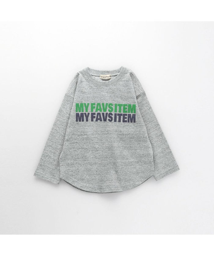 ブランシェス branshes 【つぶつぶとあらびき】ロゴ長袖Tシャツ （チャコールグレー） チャコールグレー