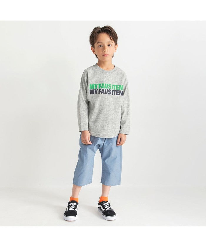 ブランシェス branshes 【つぶつぶとあらびき】ロゴ長袖Tシャツ （チャコールグレー） チャコールグレー