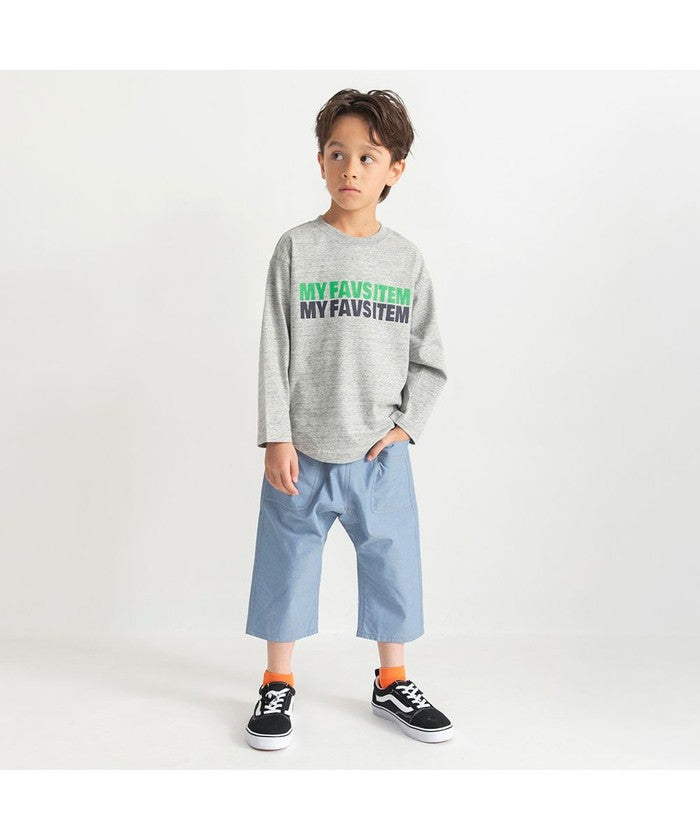 ブランシェス branshes 【つぶつぶとあらびき】ロゴ長袖Tシャツ （チャコールグレー） チャコールグレー