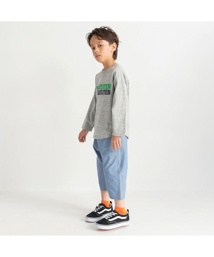 ブランシェス branshes 【つぶつぶとあらびき】ロゴ長袖Tシャツ （チャコールグレー） チャコールグレー