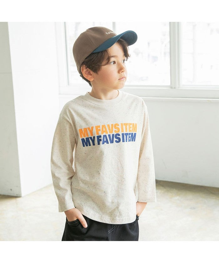ブランシェス branshes 【つぶつぶとあらびき】ロゴ長袖Tシャツ （アイボリー） アイボリー