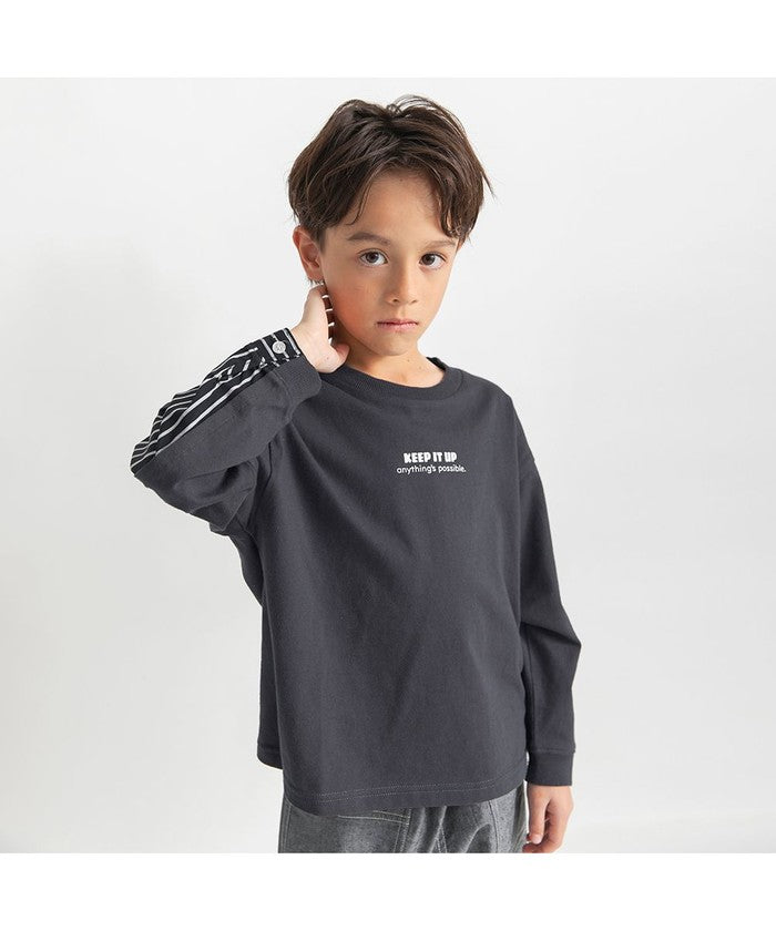 ブランシェス branshes 【HOBOシャツ】長袖Tシャツ （チャコールグレー） チャコールグレー