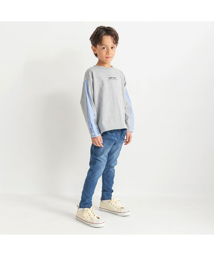 ブランシェス branshes 【HOBOシャツ】長袖Tシャツ （チャコールグレー） チャコールグレー
