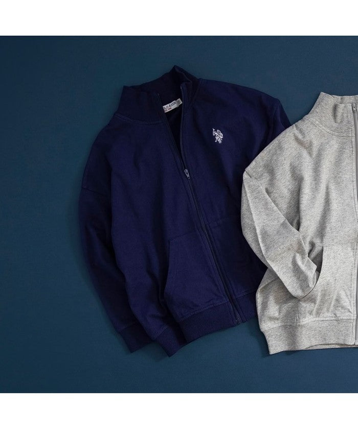 ブランシェス branshes 【U.S. POLO  ASSN.】ワンポイント刺繍長袖ジャケット （ネイビーブルー） ネイビーブルー