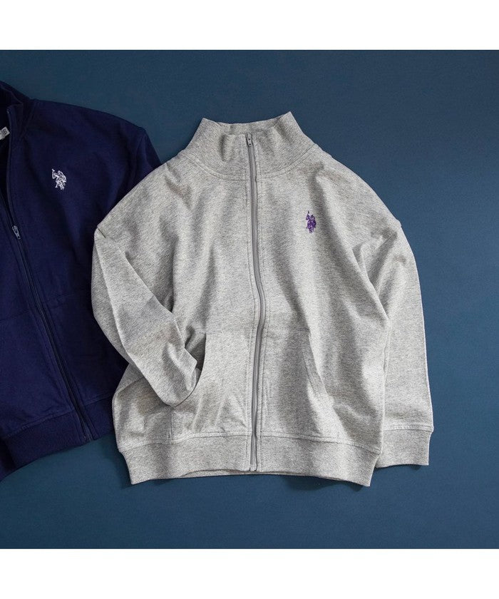 ブランシェス branshes 【U.S. POLO  ASSN.】ワンポイント刺繍長袖ジャケット （ネイビーブルー） ネイビーブルー