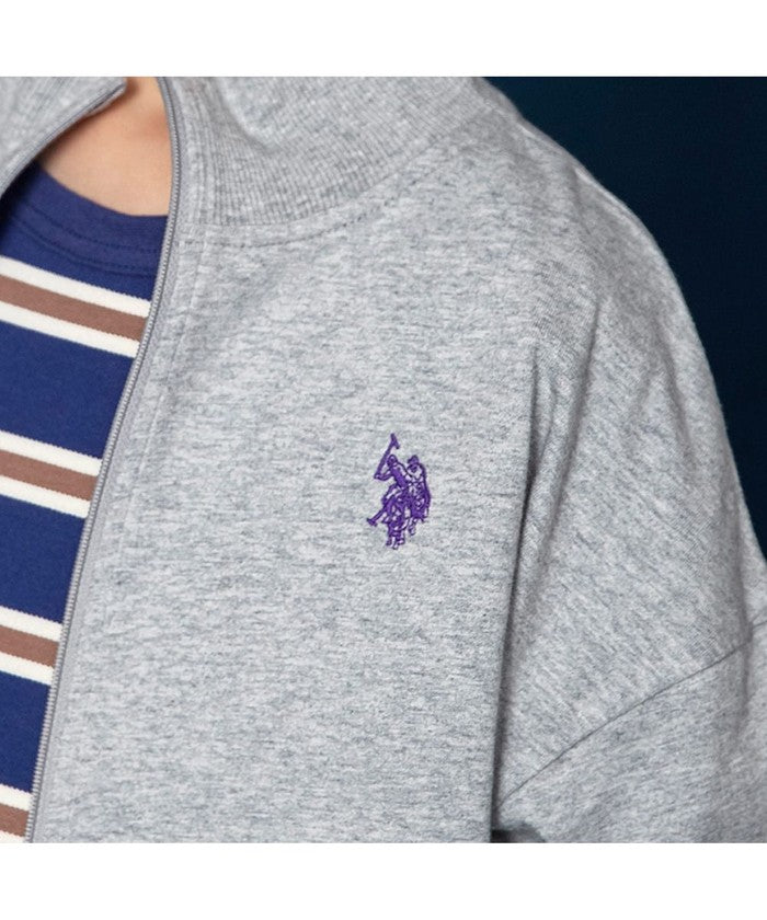 ブランシェス branshes 【U.S. POLO  ASSN.】ワンポイント刺繍長袖ジャケット （ネイビーブルー） ネイビーブルー