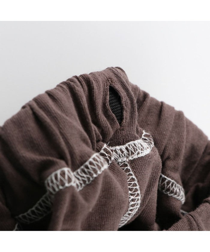 ブランシェス branshes 【綿100%】ステッチハーフパンツ （ブラック） ブラック