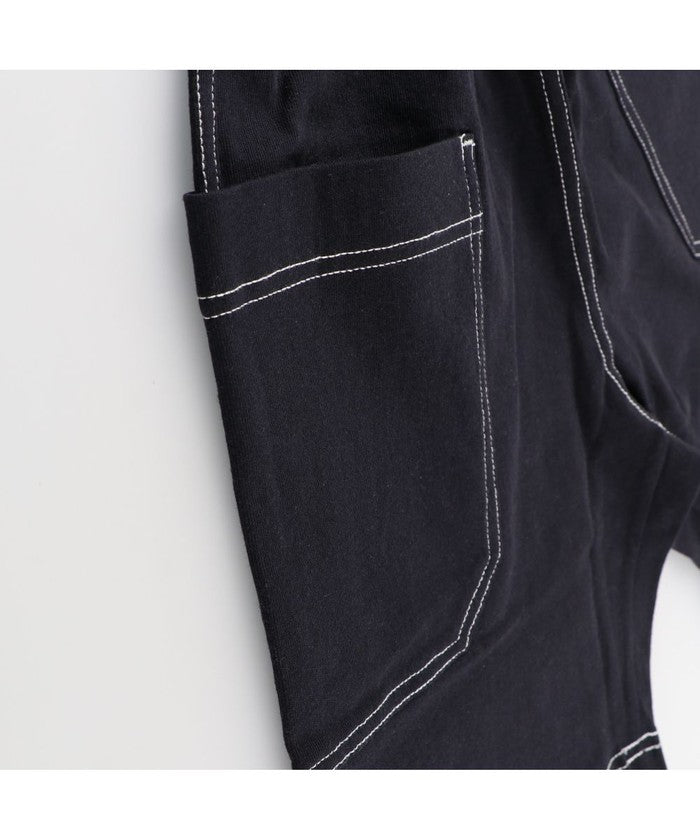 ブランシェス branshes 【綿100%】ステッチハーフパンツ （ブラック） ブラック