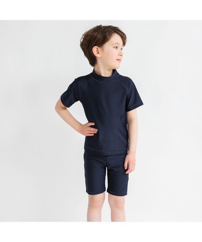 ブランシェス branshes 【スクール水着/SWIM】ハーフパンツ 【返品不可商品】 （ネイビーブルー） ネイビーブルー