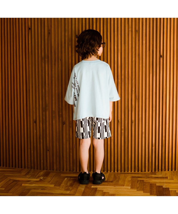 ブランシェス branshes 【接触冷感】ワイドシルエット半袖Tシャツ （ブラック） ブラック