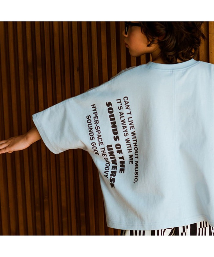 ブランシェス branshes 【接触冷感】ワイドシルエット半袖Tシャツ （ブラック） ブラック