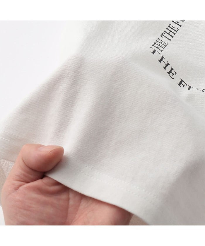 ブランシェス branshes 【WEB限定/DRC】アソートロゴフレンチスリーブトップス （03:オフホワイト） 03