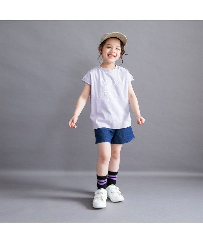 ブランシェス branshes 【WEB限定/DRC】アソートロゴフレンチスリーブトップス （03:オフホワイト） 03