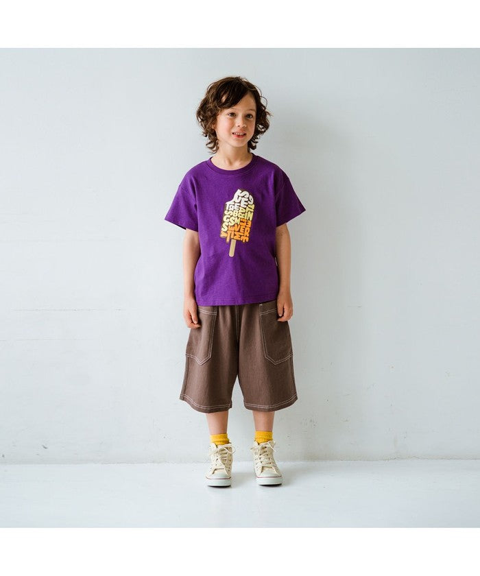 ブランシェス branshes 【接触冷感】 アソートグラフィックTシャツ （ライトグリーン） ライトグリーン