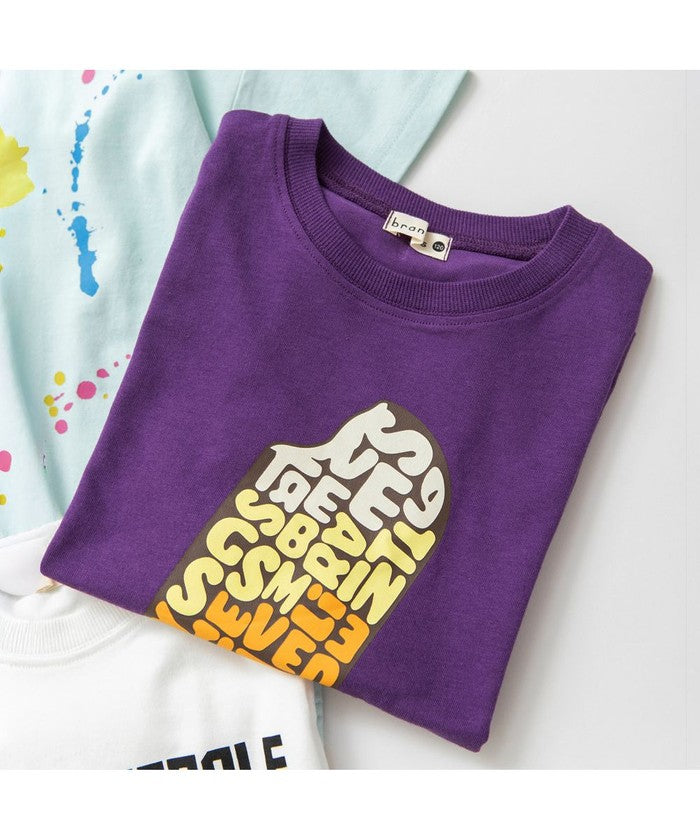 ブランシェス branshes 【接触冷感】 アソートグラフィックTシャツ （ライトグリーン） ライトグリーン
