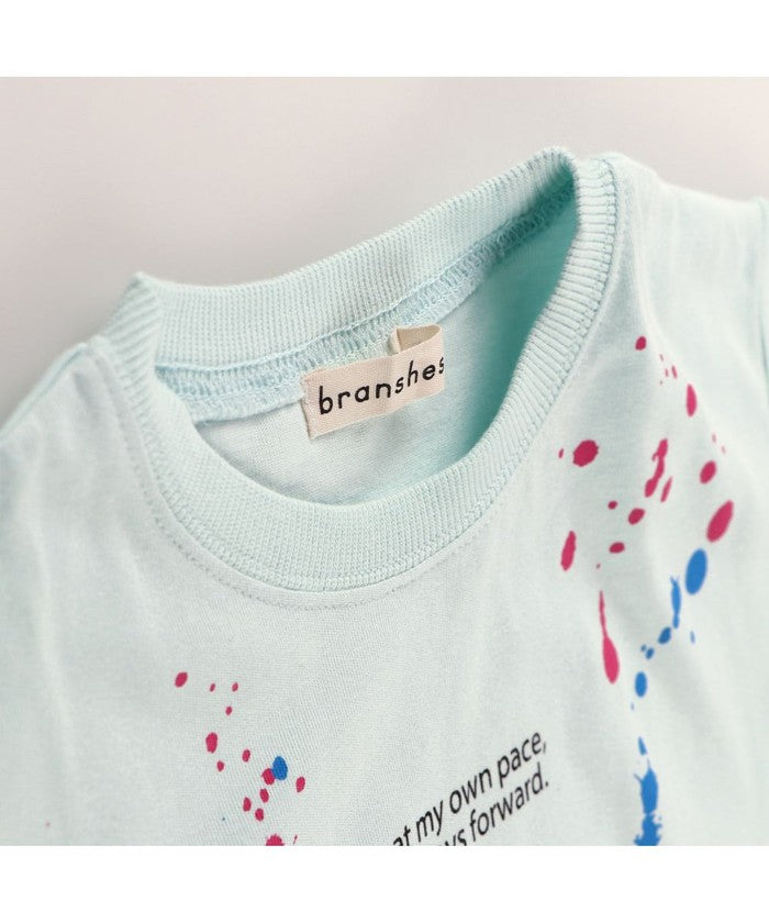 ブランシェス branshes 【接触冷感】 アソートグラフィックTシャツ （ライトグリーン） ライトグリーン