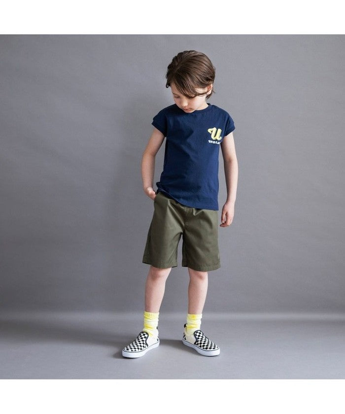 ブランシェス branshes 【WEB限定/DRC】カラバリハーフパンツ （91:ブラック_小花） 91