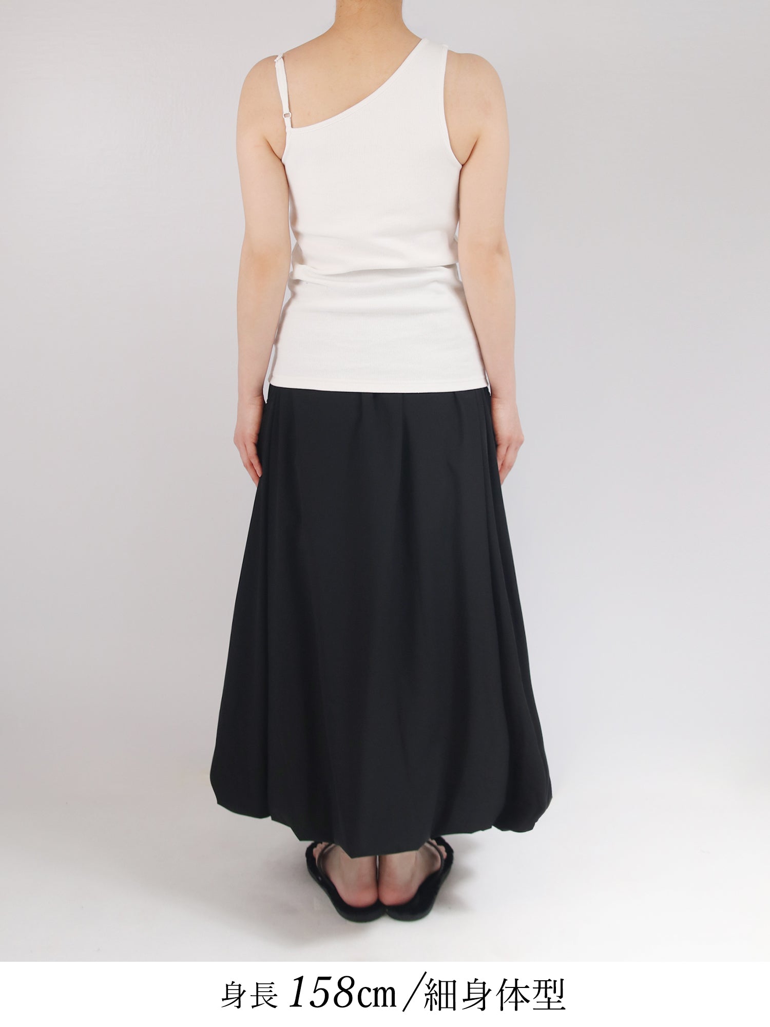 ブラウンアンドストリート Brown&Street アシンメトリータンク （ホワイト） ホワイト