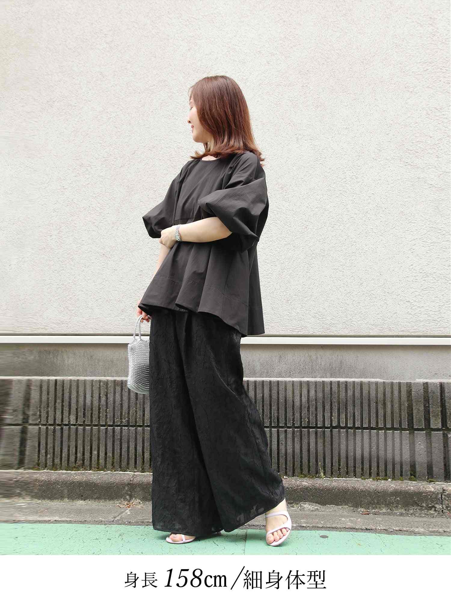 ブラウンアンドストリート Brown&Street バックカットコンビトップス （ブラック） ブラック