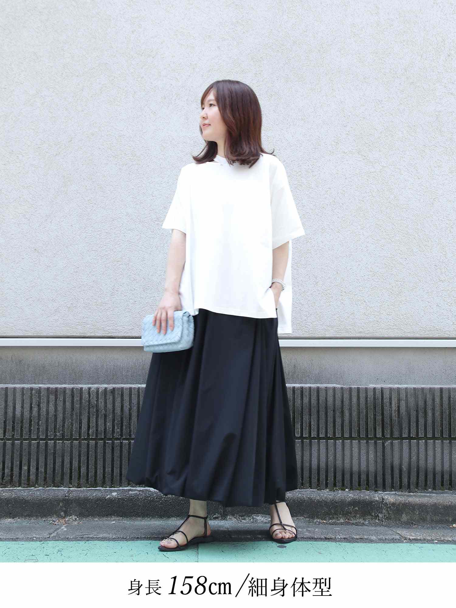 ブラウンアンドストリート Brown&Street 【NEW素材】ネックデザインTシャツ （ホワイト） ホワイト