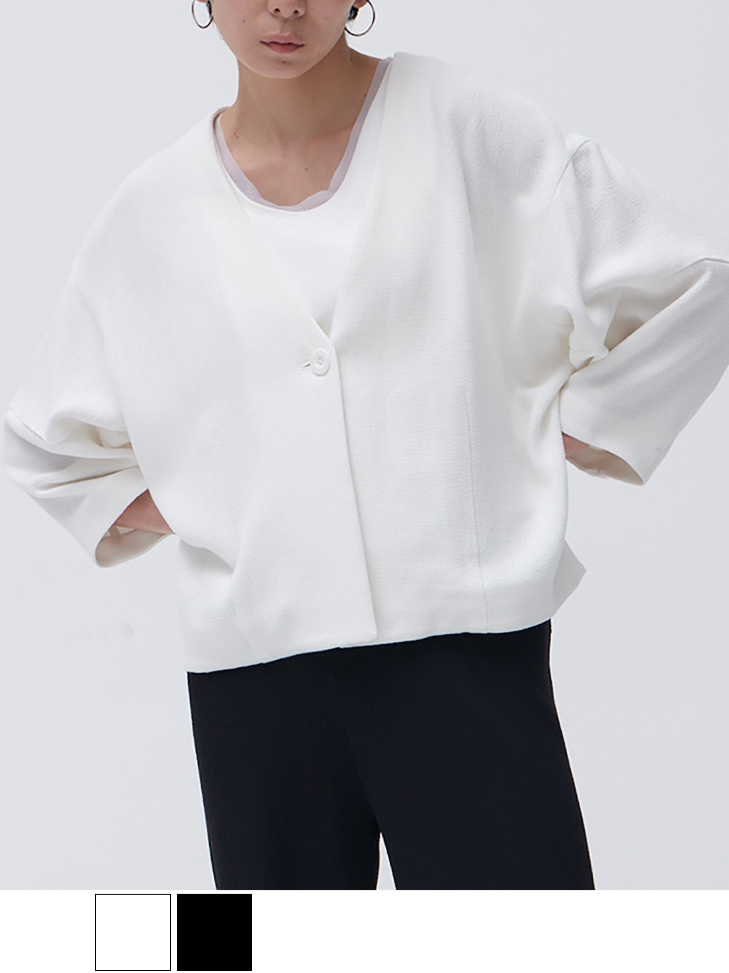 ブラウンアンドストリート Brown&Street ストラップジャケット （ホワイト） ホワイト