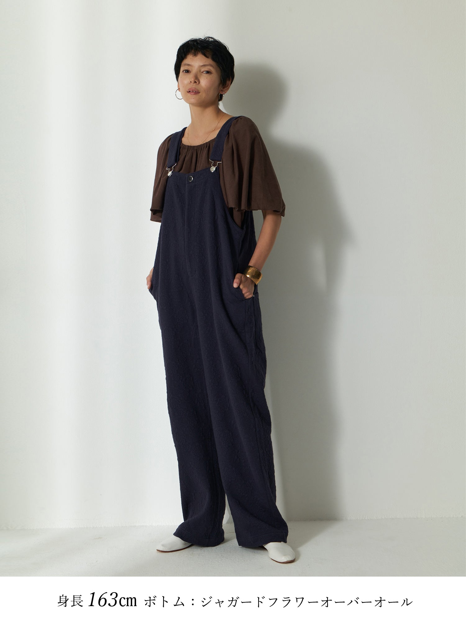 ブラウンアンドストリート Brown&Street スフレバルーンスリーブトップス （ダークブラウン） ダークブラウン