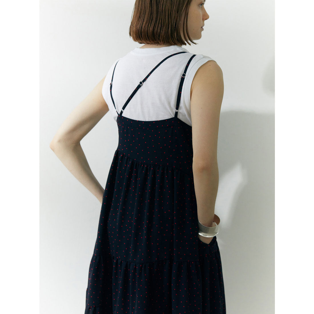 Brown &amp; Street Polka Dot Camisole Dress