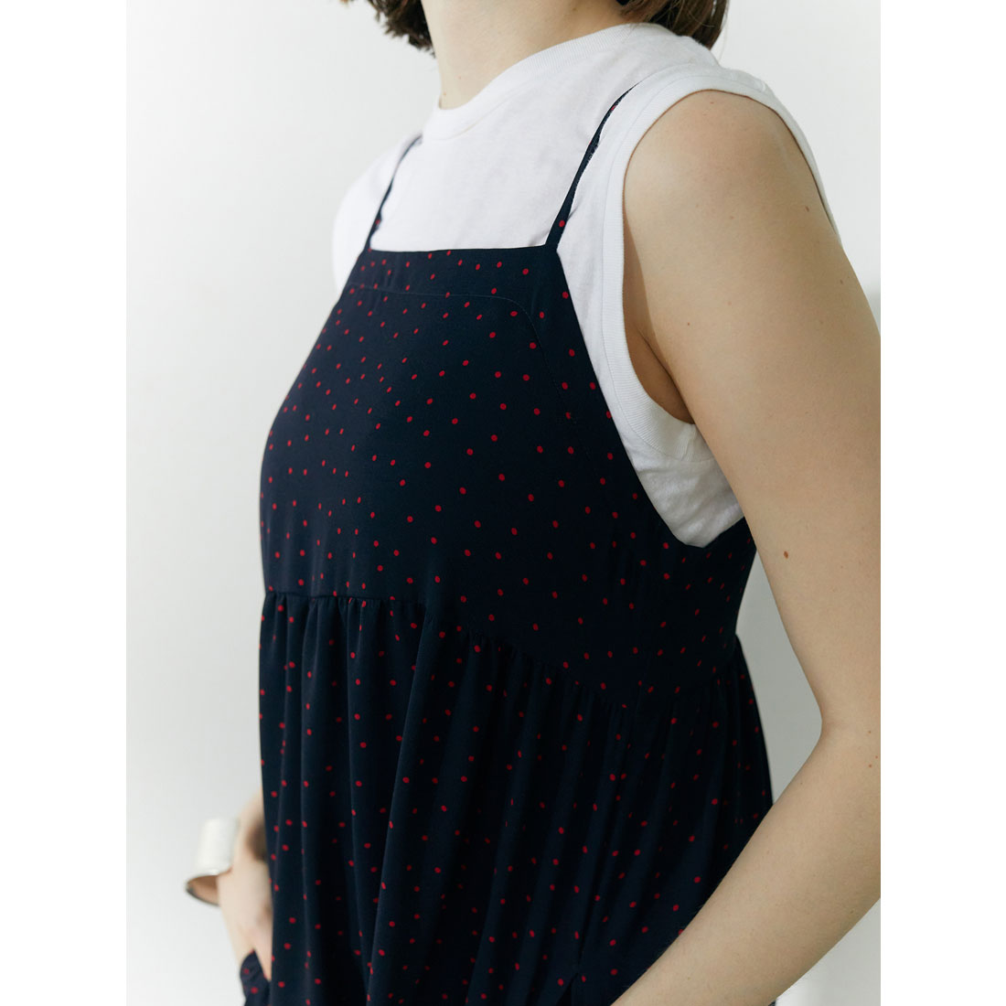Brown &amp; Street Polka Dot Camisole Dress