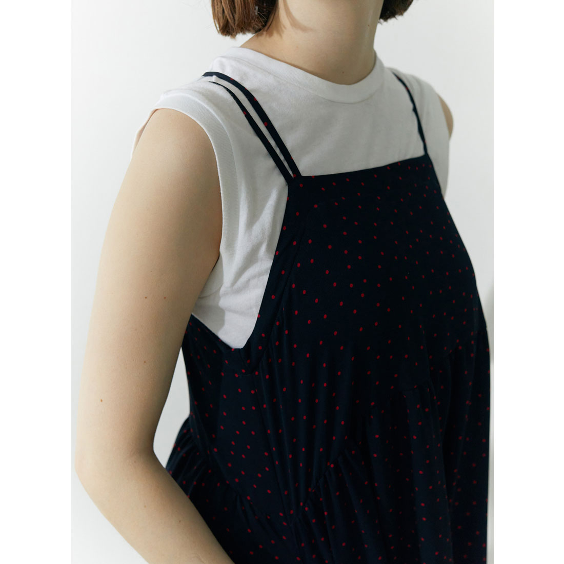 Brown &amp; Street Polka Dot Camisole Dress