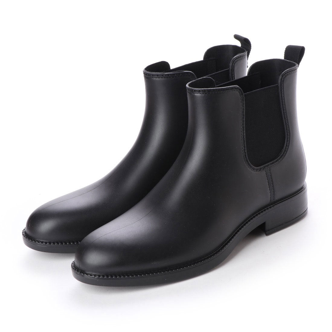ブラッチャーノ BRACCIANO レインブーツ メンズ サイドゴア 防水雨靴,BLACK