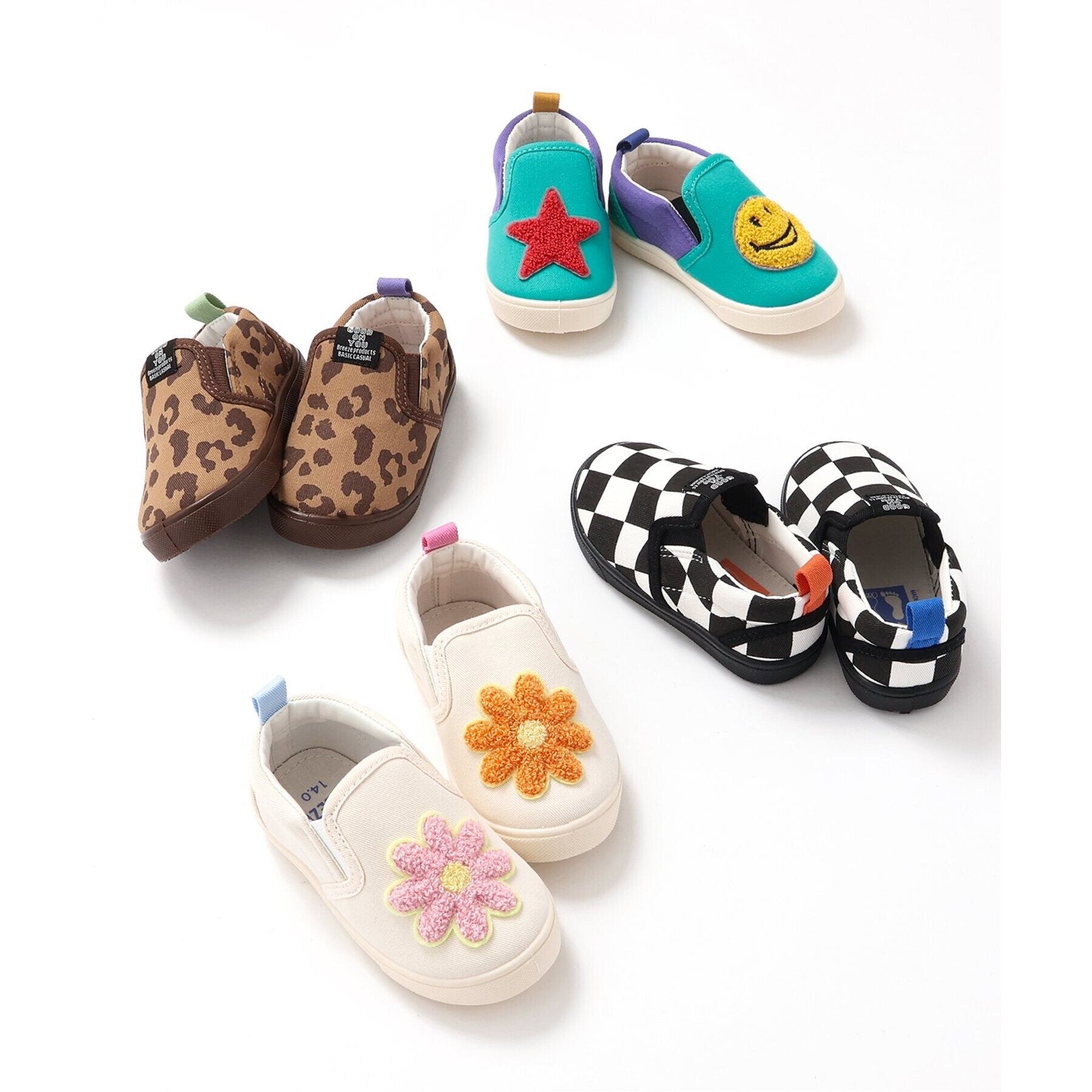 ブリーズ BREEZE 左右迷わない！スリッポン （グリーン） グリーン