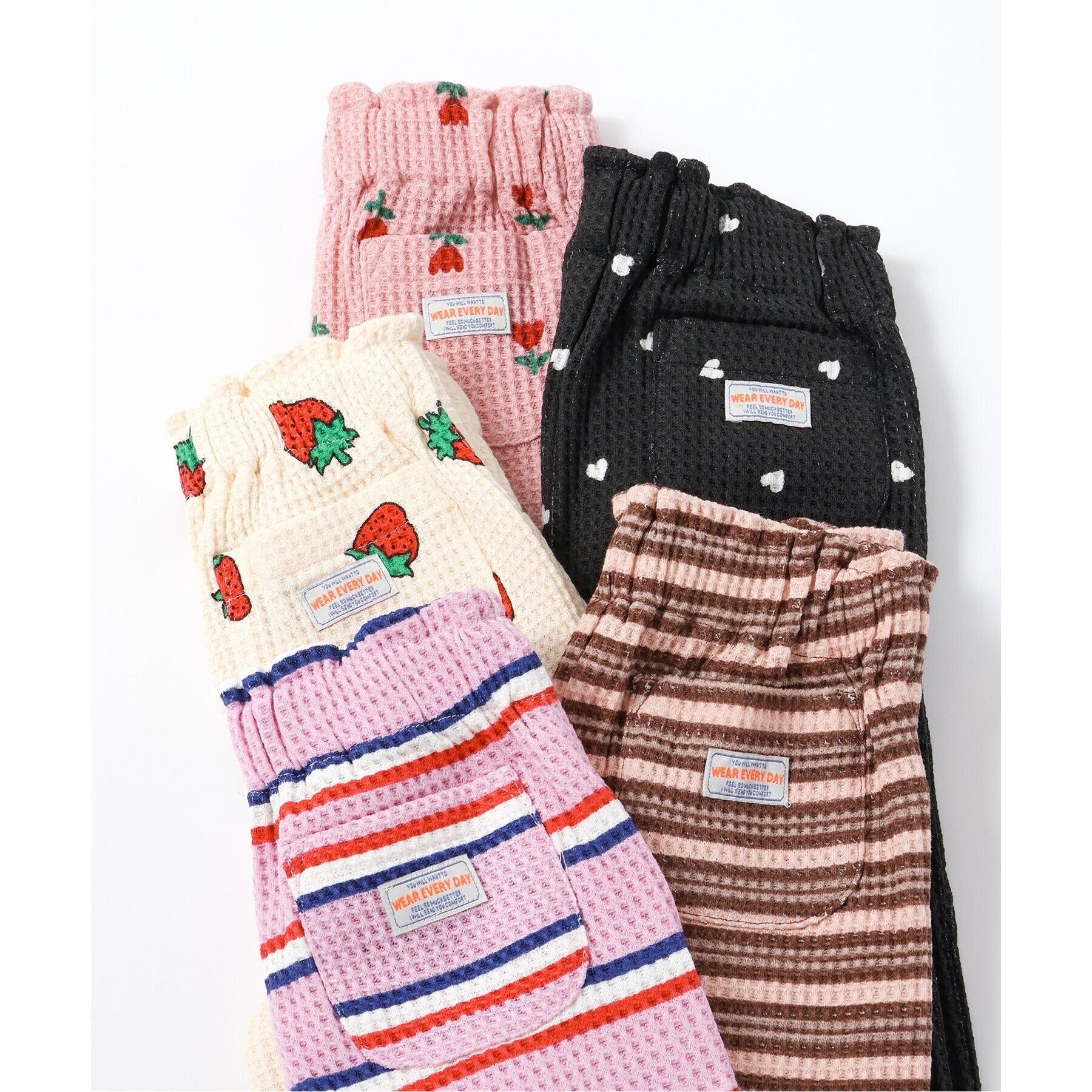 ブリーズ BREEZE ソウガラワッフルパンツ  10分丈 （ピンク） ピンク