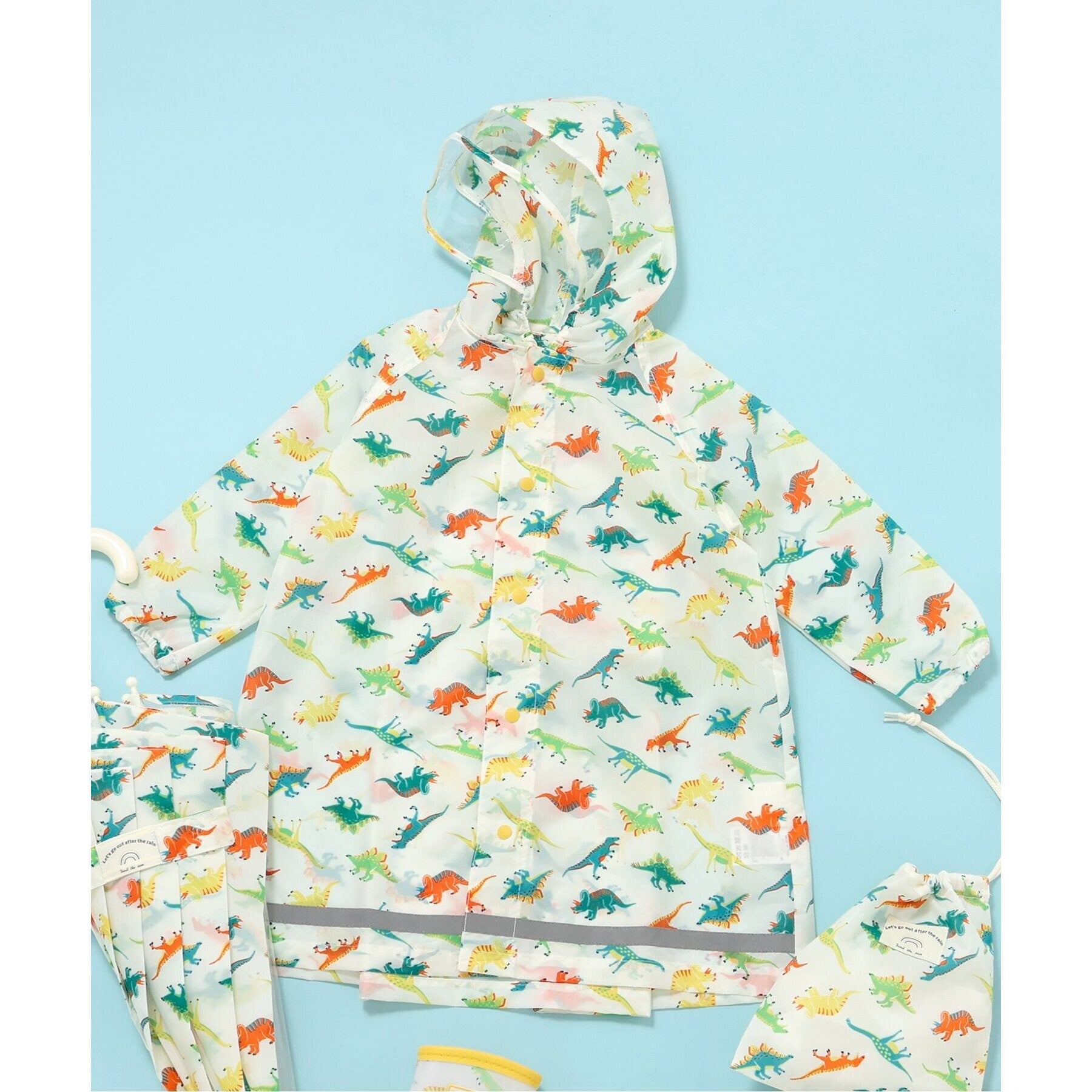 ブリーズ BREEZE 4柄レインコート （レインボー） レインボー