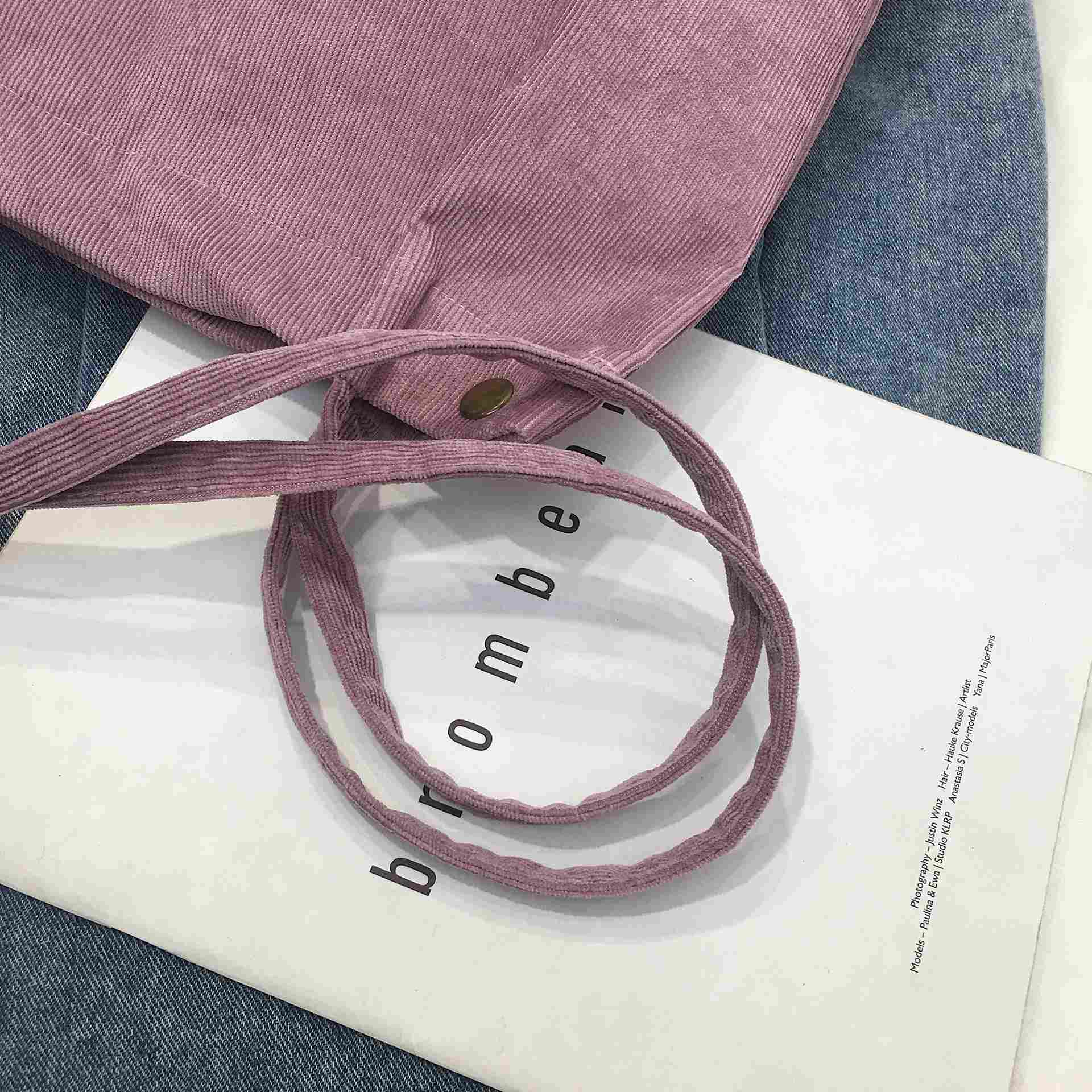 ベストストア Beststore レディースファッション通販バッグ トートバッグ レディースコーデュロイ ショルダーバッグかわいい/ おしゃれ/ 通学 /おすすめ / 大人気/人気/トートバック