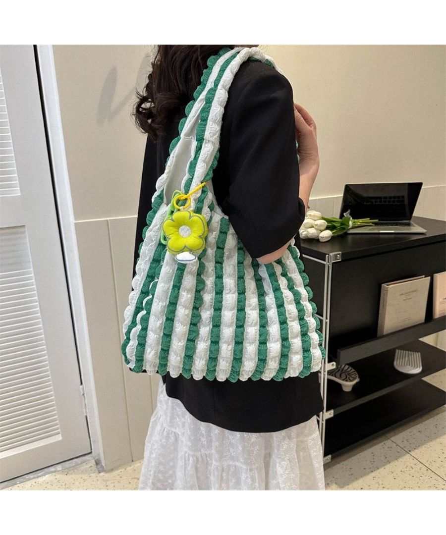 Beststore Popcorn Tote Bag Bag Pocopoco Bag Poko Poko Korean Fashion Puff Embossed Eco Bag Women's Shoulder Bag Adult Cute Waffle Style Bag