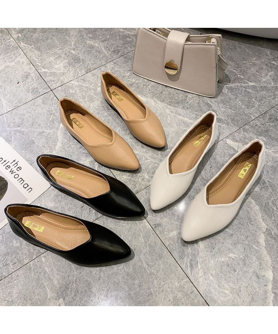 最佳商店 Beststore 尖頭平底鞋 包鞋 平底 女士 美腿 尖頭平底鞋 低跟 不痛的鞋子 辦公室 芭蕾鞋