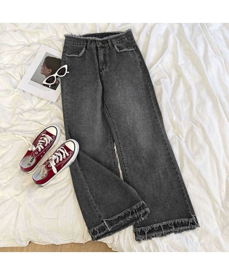 ベストストア Beststore レディース デニム ワイドパンツ ハイウエスト 脚長 ストレートパンツ 着やせ カジュアル ジーンズ ロング丈 韓国ファッション ゆったり レトロ 春新作 セミ