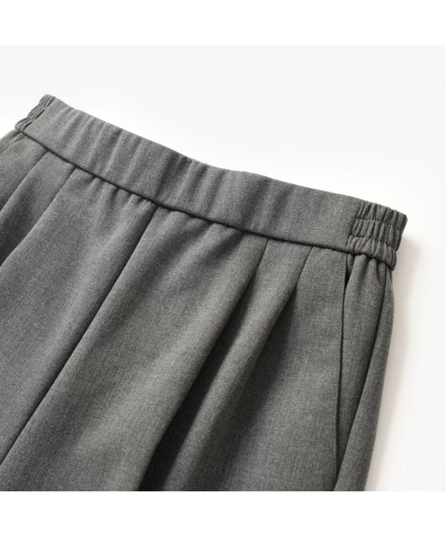 Beststore Stretch Center Press Tapered Pants Neat Office Casual Waist Elastic Lux Pants Beautiful Legs Pants Be-Gee Estel Seekers Pants