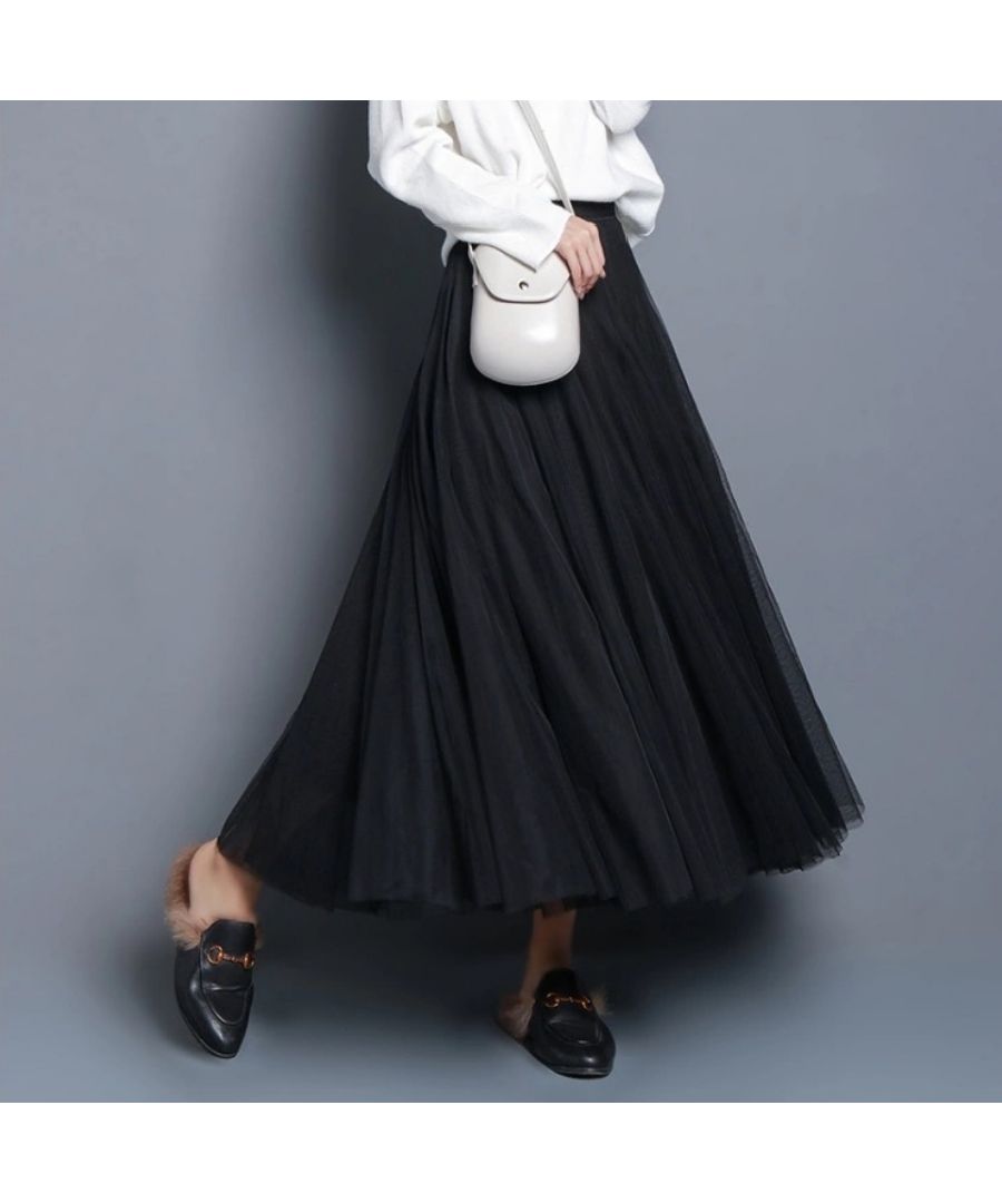 ベストストア Beststore チュールスカート ロング チュールスカート マキシ マキシスカート ウエストゴム ふわっとチュール 春 夏 秋 裏地あり フレアスカート 配色 膝丈 無地 ロン （ホワイト） ホワイト