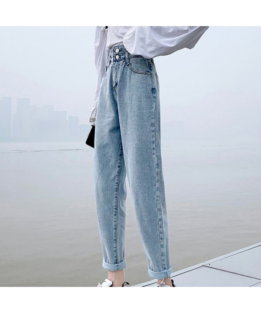 最佳商店 Beststore 高腰分層牛仔修身褲 底褲 成人美腿 韓國 分層風 牛仔 直筒牛仔褲 捲邊 牛仔褲 修身底褲