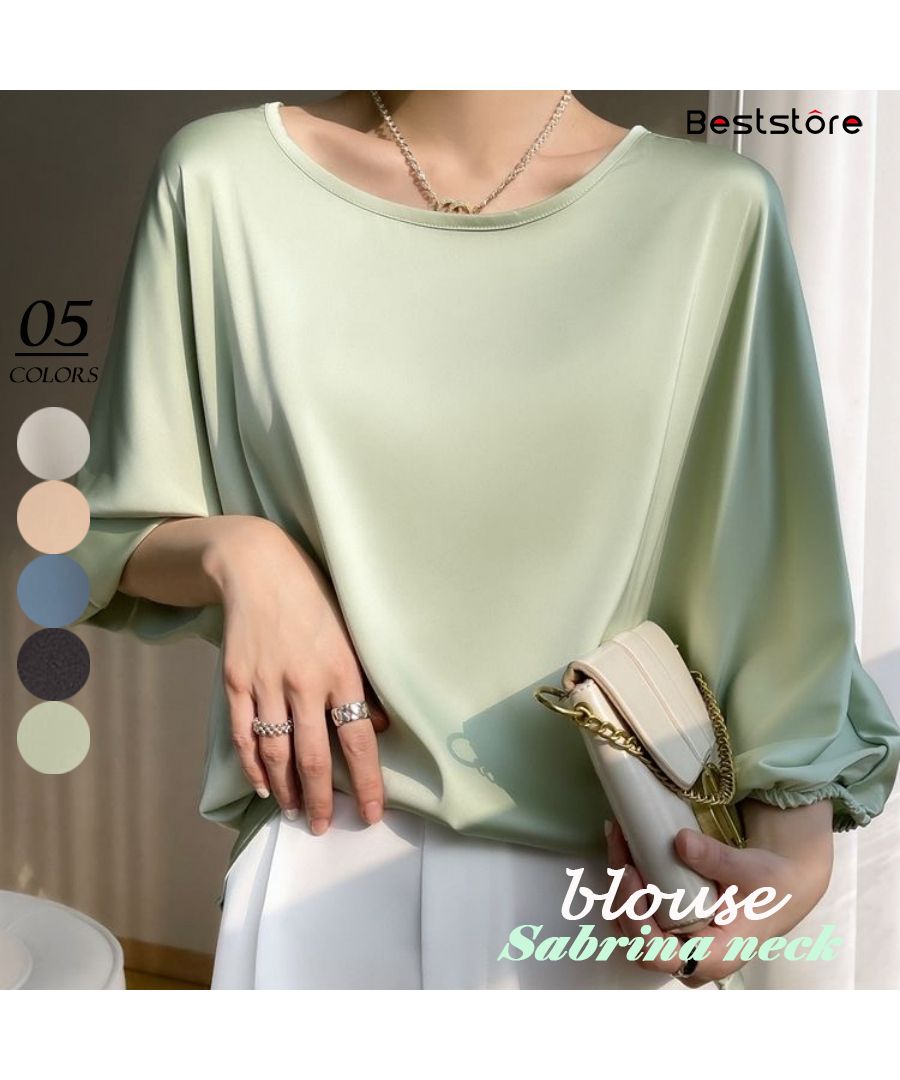 Beststore Tops Shirt Blouse Long Sleeve Women's Spring Summer Autumn V-Neck Scarf Tie Blouse Office Casual Flowing Shirt Commuting Long Sleeve Shirt Blouse 30s 40s Korean