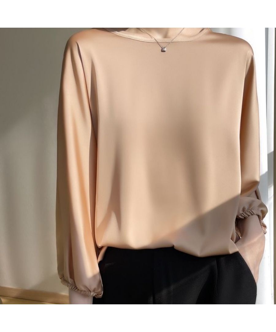 Beststore Tops Shirt Blouse Long Sleeve Women's Spring Summer Autumn V-Neck Scarf Tie Blouse Office Casual Flowing Shirt Commuting Long Sleeve Shirt Blouse 30s 40s Korean