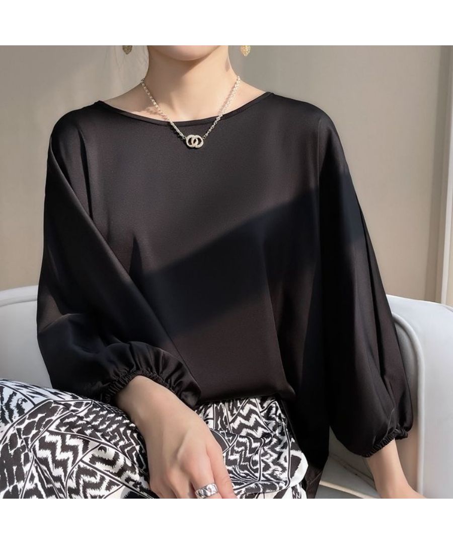 Beststore Tops Shirt Blouse Long Sleeve Women's Spring Summer Autumn V-Neck Scarf Tie Blouse Office Casual Flowing Shirt Commuting Long Sleeve Shirt Blouse 30s 40s Korean