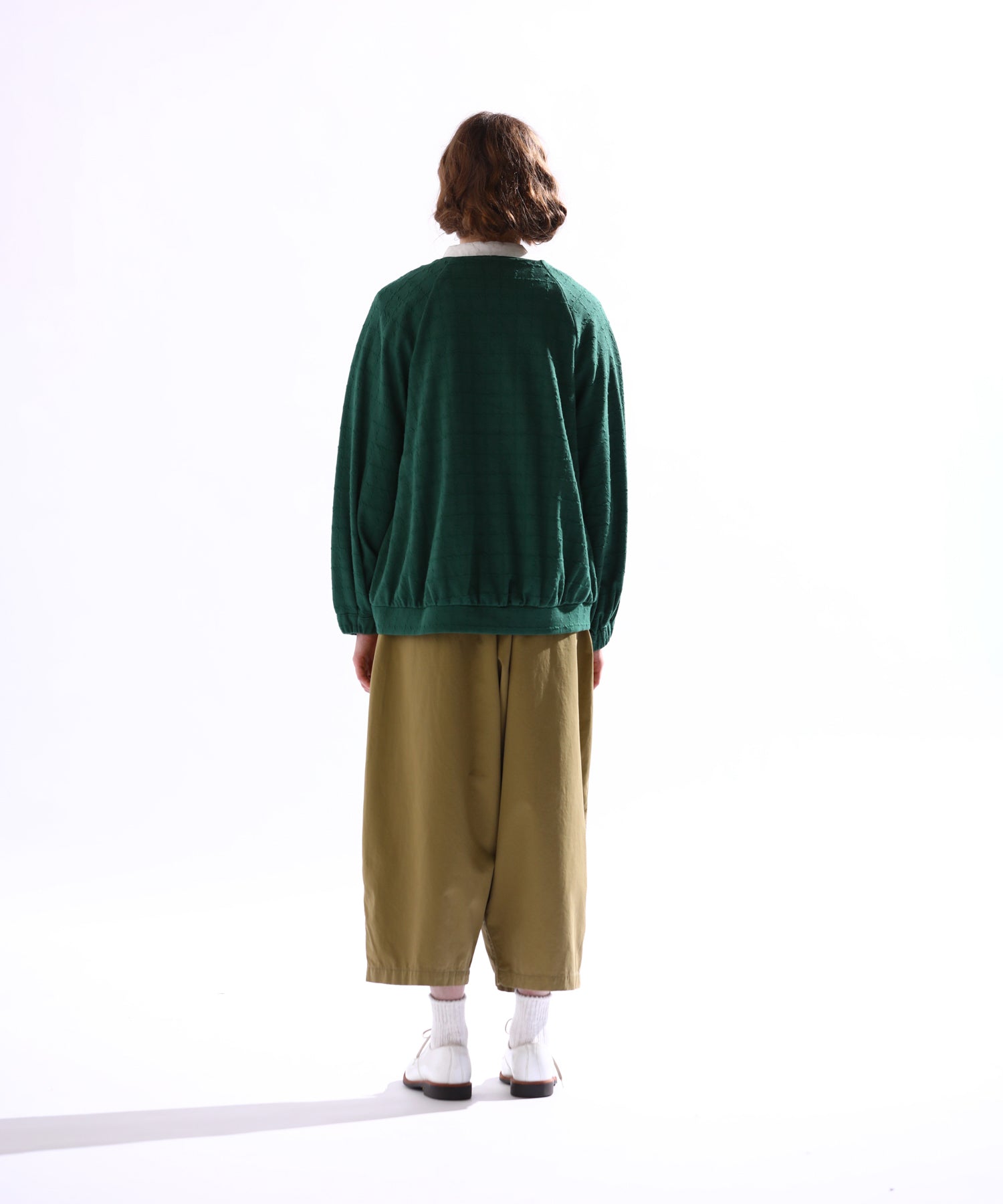 ケレン Kelen 「KELEN/ケレン」ジャカードノーカラージャケット （GREEN） GREEN