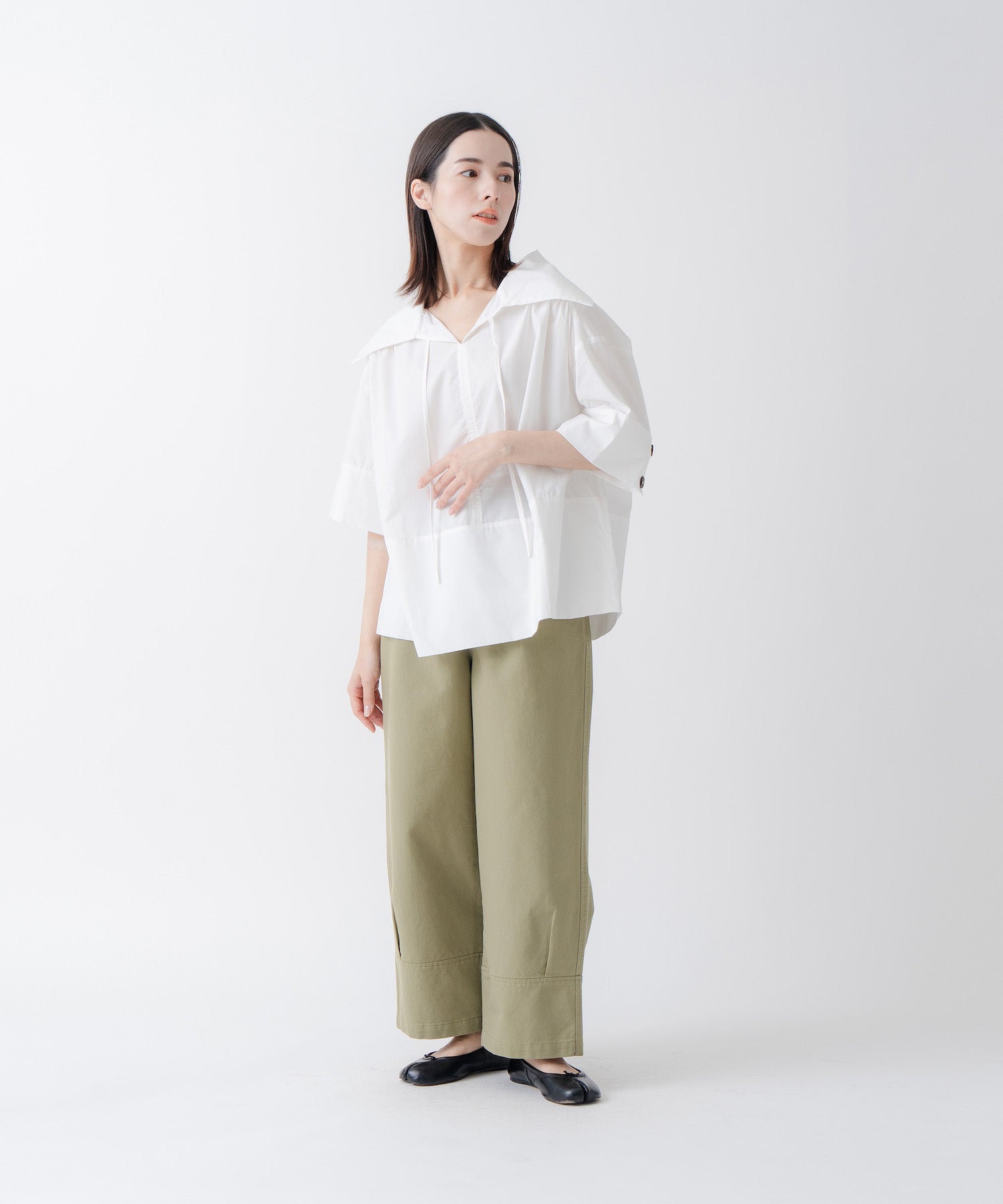 ケレン Kelen 「KELEN/ケレン」ワイドカラートップス （BEIGE） BEIGE
