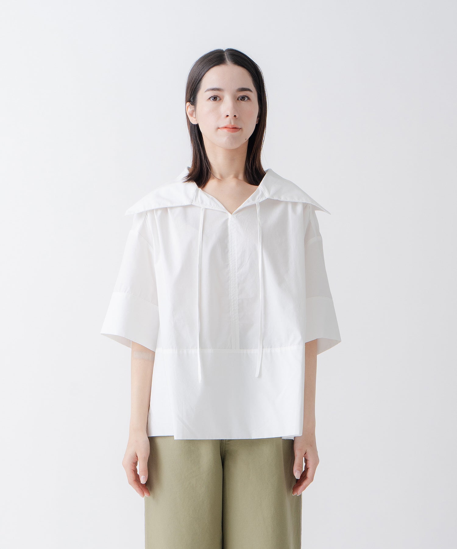 ケレン Kelen 「KELEN/ケレン」ワイドカラートップス （OFFWHITE） OFFWHITE