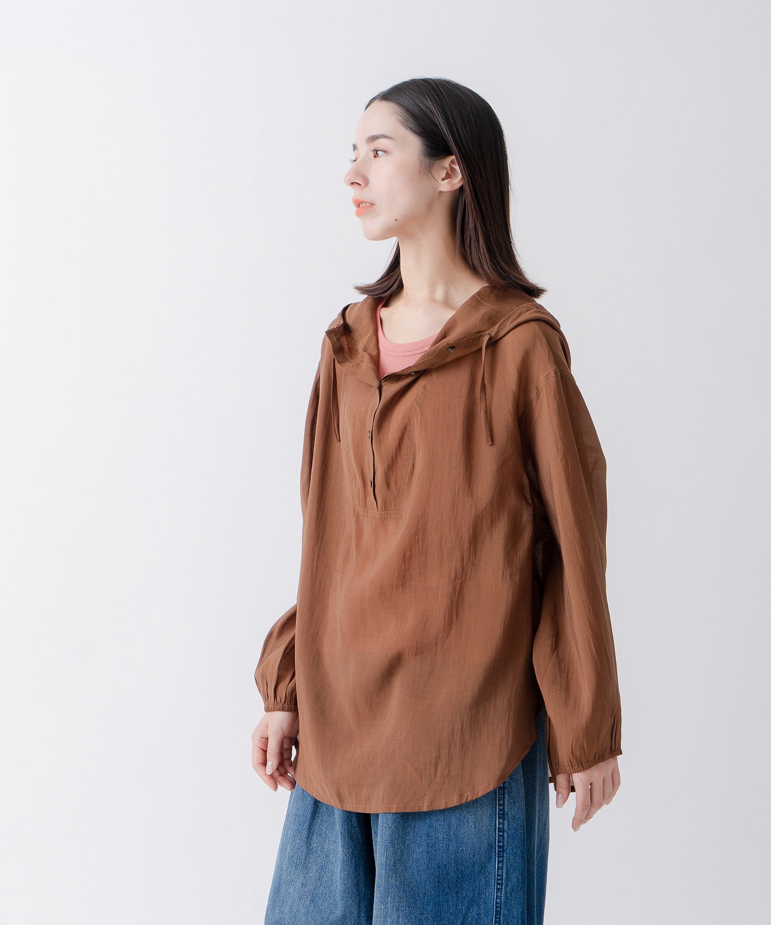 ケレン Kelen 「KELEN/ケレン」シアーアノラックトップス （BROWN） BROWN