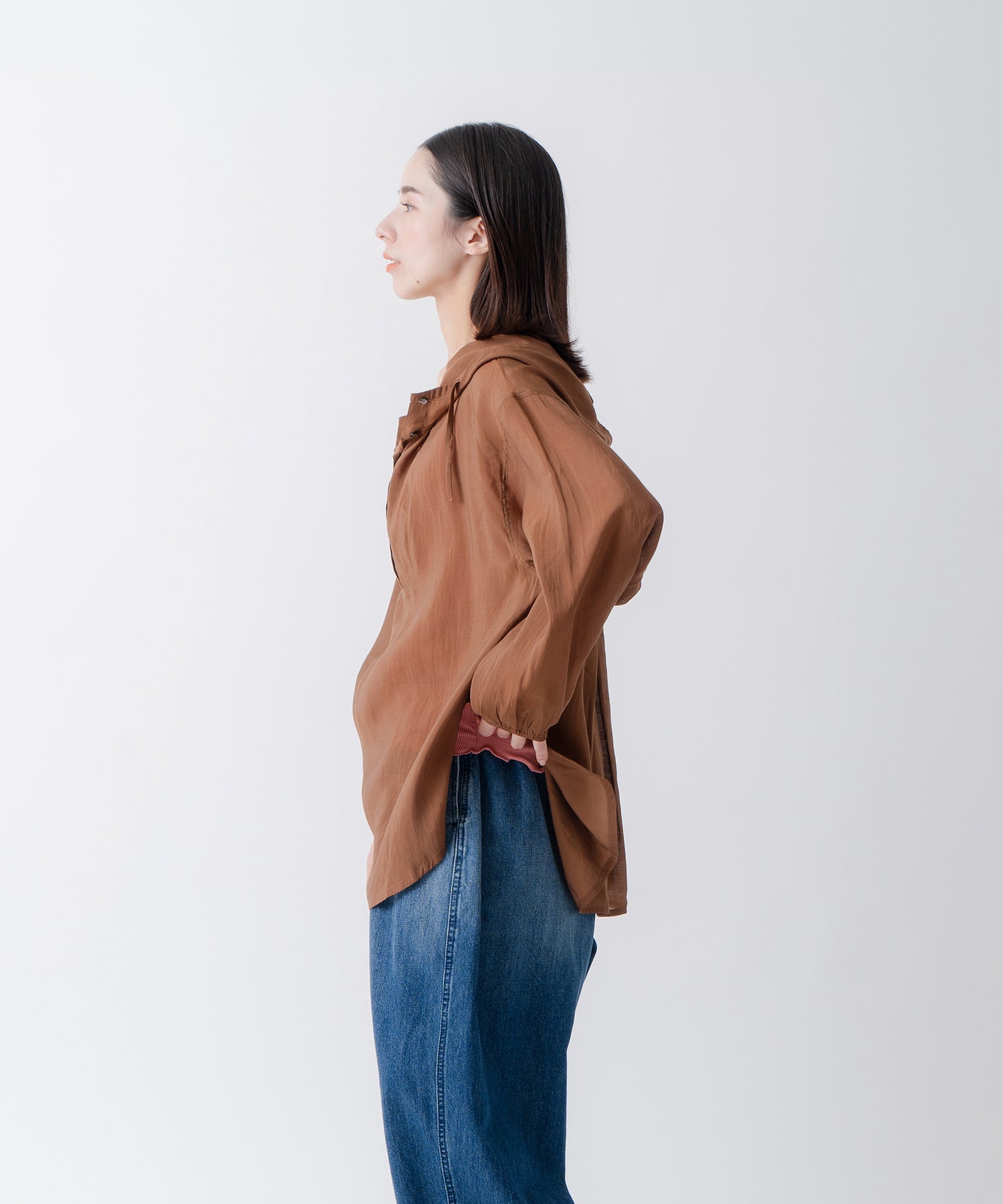 ケレン Kelen 「KELEN/ケレン」シアーアノラックトップス （BROWN） BROWN